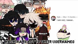 Hashira react to their TikTok usernames [] part 1/1? [] cursed [] rushed []️non-canon reactions! []