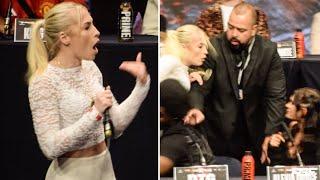 "YOU STUPID SLU*" - ASTRID WETT TRIES TO FIGHT ALEXIA GRACE IN PRESS CONFERENCE | KSI VS FURY