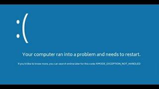 kmode exception not handled xinputhid.sys BSOD / GSOD when plugging in xbox controller fix