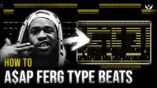 HOW TO MAKE SAMPLED A$AP FERG TYPE BEATS | no agony.