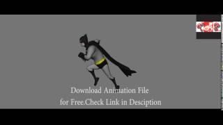 Run Batman- Download Free 3D Maya Animation File