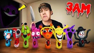 (WHAT’S INSIDE?) CUTTING OPEN ALL EVIL SPRUNKI DOLLS at 3 AM!!