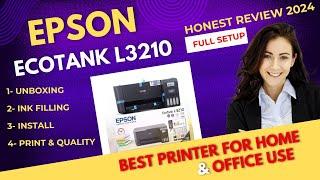 Epson ecotank L3210 Printer unboxing | Epson L3210 installation Full Setup | Epson l3210 review