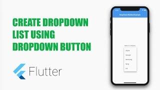 #Google's Flutter Tutorials - DropDown List (coderzheaven.com)