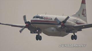 Convair CV-580 C-GYXC My First Fire Tanker Capture @ Moses Lake KMWH