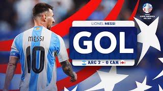 GOL DE LIONEL MESSI | ARGENTINA 2-0 CANADÁ | COPA AMÉRICA USA 2024™