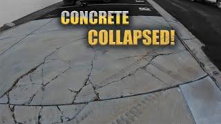 Concrete Driveway collapse repair @OdellCompleteConcrete