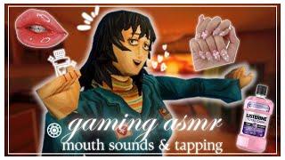 ꒰ gaming asmr  ꒱ ⋆˚࿔ TINGLY TAPS AND MOUTH SOUNDS .ᐟ 𝜗𝜚˚⋆