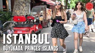 Istanbul 2023 Princes' Islands-Buyukada (Adalar) 27 Jun Walking Tour |4K UHD 60fps