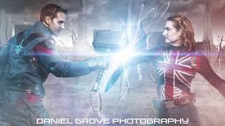 Epic Captain America VS Captain Carter cosplay composite timelapse