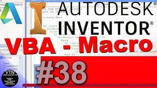 AutoDesk INVENTOR VBA 38 ( Edit Macro )