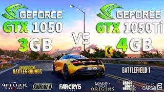 GTX 1050 3GB vs GTX 1050 Ti 4GB Test in 8 Games