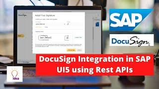 DocuSign Integration In SAP UI5 Using Rest API | SAP | DocuSign