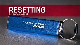 Resetting the drive - Kingston DT2000