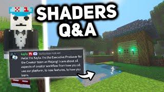 MOJANG DEVS DISCUSS SHADERS! Deferred Rendering Q&A With The Community!