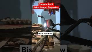 WOW SEPEDA BOCIL PAKAI LAMPU DAYMAKER #shorts #shortvideo #Sepeda #daymaker #biled #sepeda