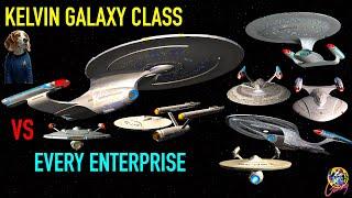 All Enterprises VS KELVIN Galaxy Class - Star Trek Starship Battles