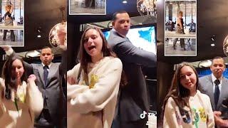 Jennifer Lopez REACTS to Alex Rodriguez Doing Her TikTok Challenge