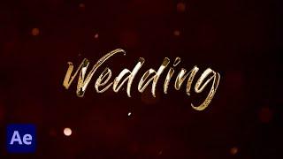 After Effects Tutorial | Golden Wedding Title in After Effects | No Plugins