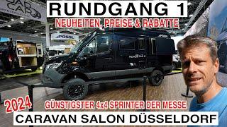 PREISE, NEUHEITEN, RABATTE - Caravan Salon Düsseldorf 2024, MESSERUNDGANG 1