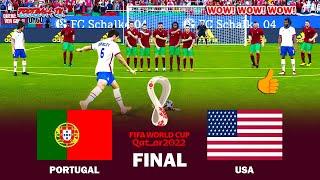 PES 2021 - PORTUGAL vs USA - Final FIFA World Cup 2022 - Full Match All Goals - eFootball Gameplay