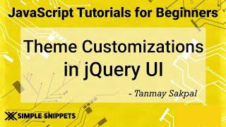 59 - themeroller in jQuery UI | theme roller customizations in jQuery UI