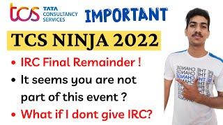 TCS NQT IRC TEST Problem | Infrastrure Readiness Check | TCS Ninja Hiring 2022 | TCS NINJA IRC