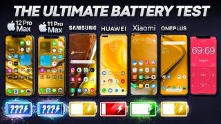 iPhone 12 Pro Max vs Samsung Note 20 Ultra / Huawei / Xiaomi / OnePlus Battery Life DRAIN Test.