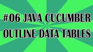 Java Cucumber Tutorial 06 (Scenario Outline Data Tables) | QAShahin