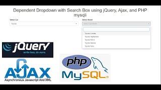 Dependent Dropdown with Search Box using jQuery, Ajax, and PHP mysqli