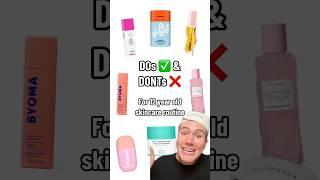 DOS AND DONTS FOR 12 YEAR OLD SKINCARE! (follow for more!) #preppy #preppyyyy #skincare #skin