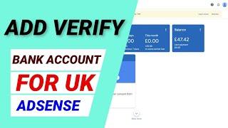 How to Add and Verify Bank Account Google Adsense United Kingdom