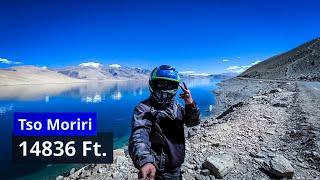 Bike Fall !!! Riding to Ladakh's Secret Lake: Tso Moriri