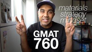 my prep strategy for a GMAT 760 in 2 months | materials, strategy & mindset