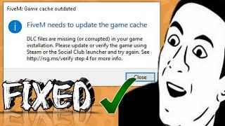 How To Fix Game Cache Error - Missing DLC Files - GTA V Online FiveM