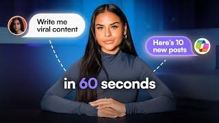 How To Use AI to Create Viral Content (in 60 Seconds)