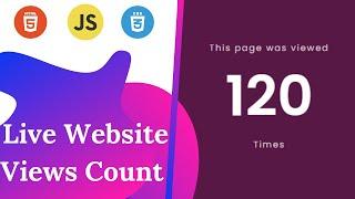 Live Website Visits Counter  - JavaScript Tutorial For Beginners