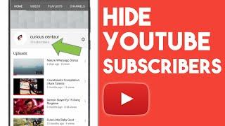 How to Hide Subscribers on Youtube | Hide Youtube Channel Subs Count on Android