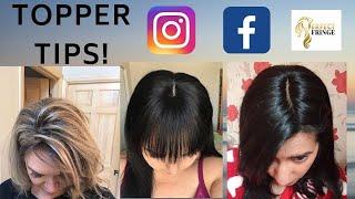 HELPFUL TIPS to help disguise the front hairline on a TOPPER | PERFECTFRINGE