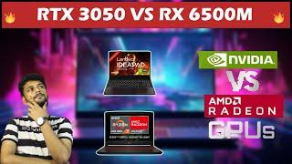 RTX 3050 VS RX 6500M 4GB  | Gaming Test | Benchmarks | [ Hindi ]
