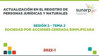 Sesion 2 Tema 2 - Sociedad por acciones cerrada simplificada