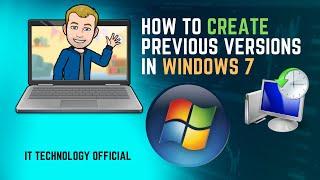 how to enable previous versions in windows 7 || How to Restore Previous Versions in Windows 7