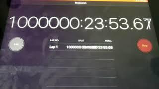 1,000,000 Hours on Ipad Timer (I broke the clock)