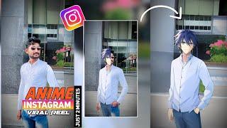 Anime Style Instagram Viral Video Editing Just One Click | Capcut video editing