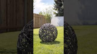 DIY Large Cement Orb Using Rope