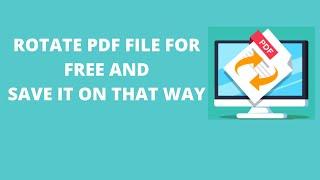  How to rotate PDF and save  it that way permanently