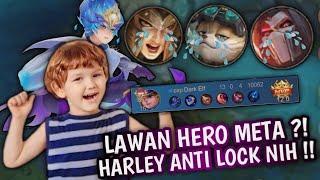 HERO POWER VS HERO META,HARLEY MODE ANTI LOCK GUYS ‼️ MOBILE LEGENDS