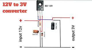 dc to dc converter // 12v to 3v convert #electric