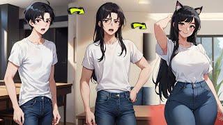 Bro Becomes a Catgirl And An Model | Tg Tf | Gender Bender | Tg Captions | Tg Transformation