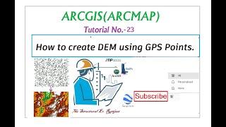 ARCGIS Tutorial 23 How to create DEM using GPS(DGPS/TS-XYZ) Points.